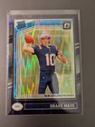 2024 Panini Donruss Optic - Rated Rookie Drake Maye #229 Purple Shock Prizm (RC)