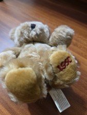 VINTAGE 2000 Toys R Us ANIMAL ALLEY Mini TEDDY BEAR 4" Brown 1950 Plush