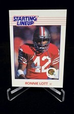 1988 Kenner Starting Lineup Card Ronnie Lott SAN FRANCISCO 49ERS