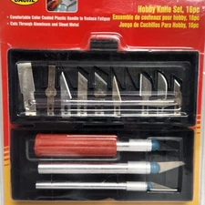 Hobby Knife Set Craft Art Carving Tool Razor Blades 16 Piece Storage Case