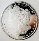 1880 S MORGAN DOLLAR! ABSOLUTE MONSTER BLK & WHITE CAMEO DMPL! UDM UDM NR #64664