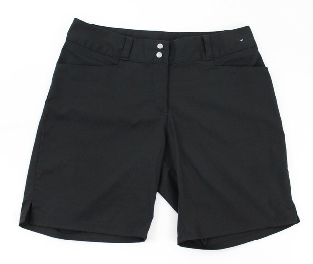 Adidas Womens Size 2 Golf Essentials Bermuda Shorts Black Pockets Polyester | eBay