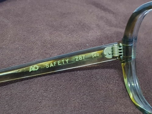 Vtg WOMENS OVERSIZED FRAMES AO ROUND EYEGLASSES SAFETY GLASSES CANADA FRAME NICE - Picture 10 of 12
