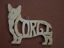 Adorable Corgi Wood Toy Dog Christmas Ornament Gift Tag
