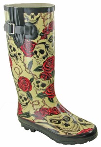 skull wellies