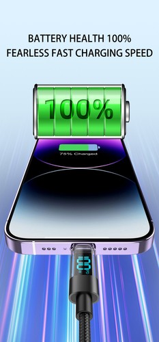 100W USB Superschnellladekabel Ladegerät Typ C 1m/2m Datenkabel mit LED Display - 第 15/22 張圖片