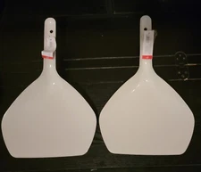 Set of 2 Made for Retail Metal Dust Pans, Gray- Great for DIY Designs.