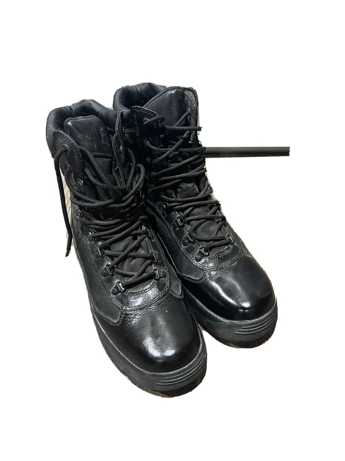 Rocky Fort Hood Waterproof Combat Boots Mens Size 11.5 M Black Leather 2049-image