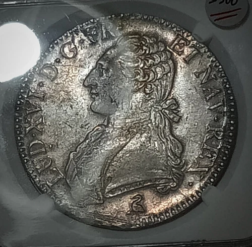 1789 Paris France full Ecu Louis XVI - NGC with good luster AU 53