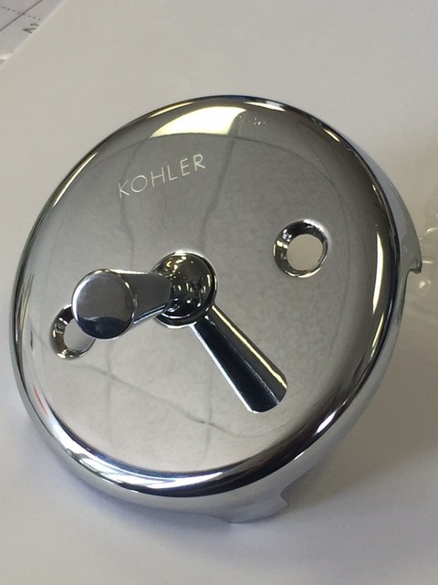 Genuine Oem Kohler Overflow Plate Trip Lever Polished Chrome 20617 Cp