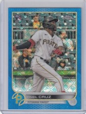 2022 Topps Chrome Logofractor Blue Refractor /150 ONEIL CRUZ RC #22 Pirates