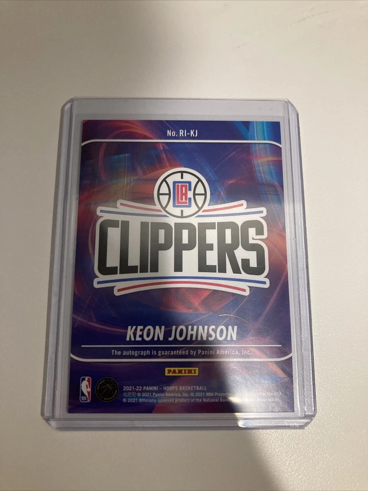 2021-22 nba hoops rookie ink Keon Johnson auto /25! - Image 2 of 2