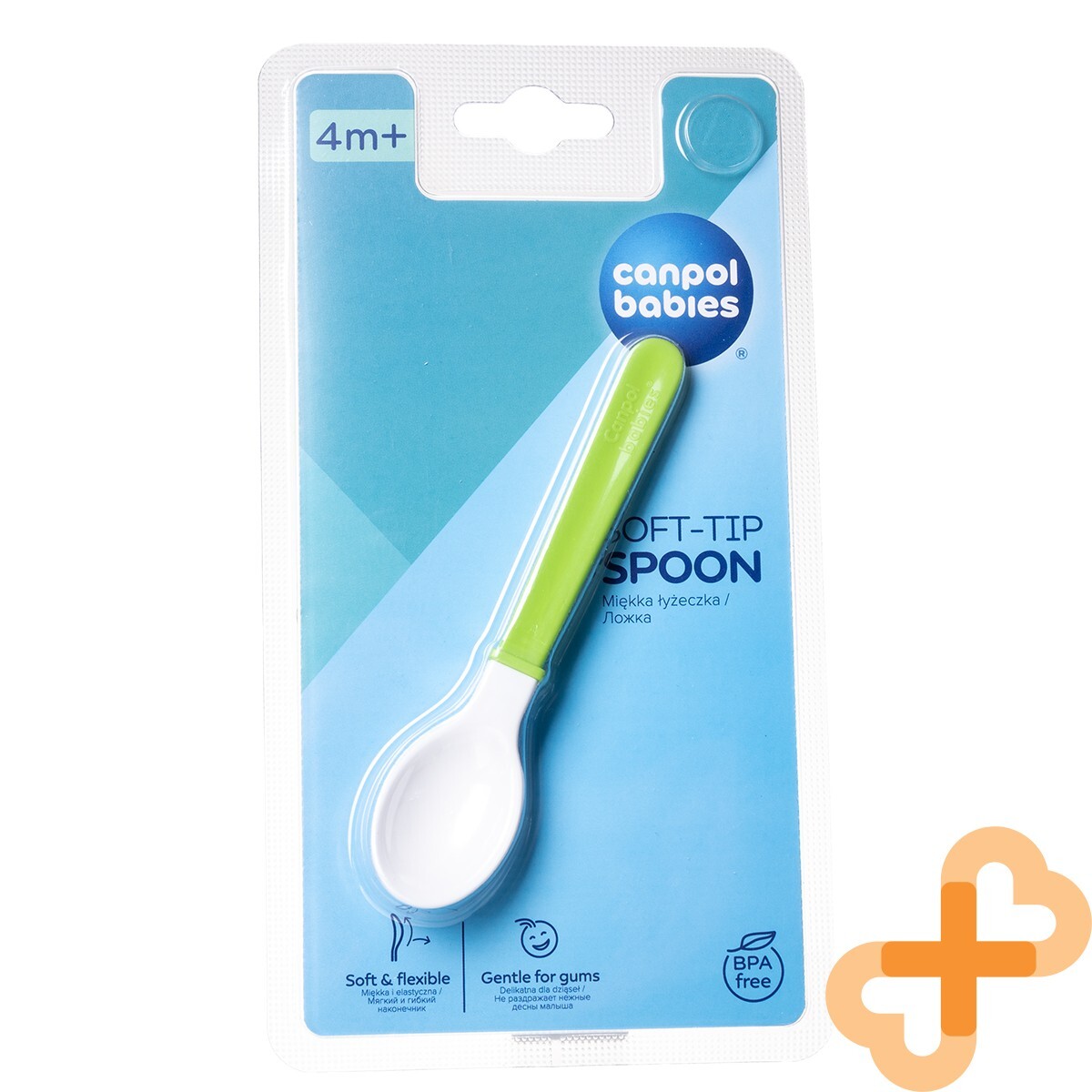 Canpol Bambini Spoon-Teether 5 Mesi+ senza Bpa Punta Morbida Spoon Flessibile