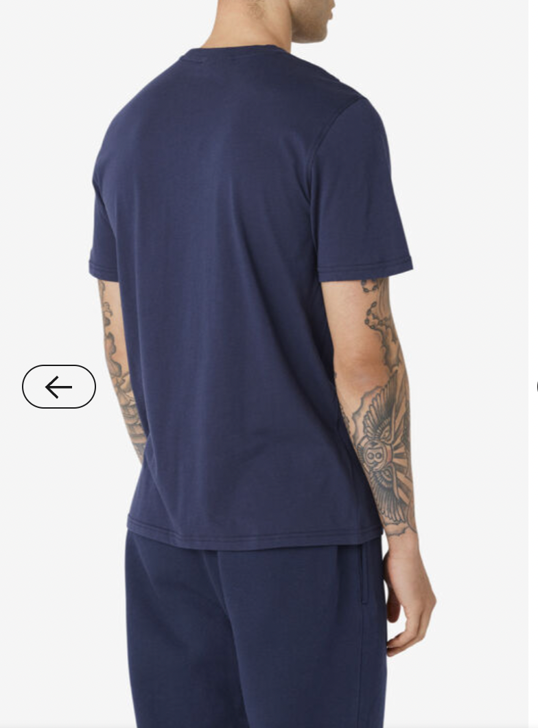 FILA T Shirt Set di 2 Skylar Maglietta Manica Corta Palestra Top Navy Nero Medium M