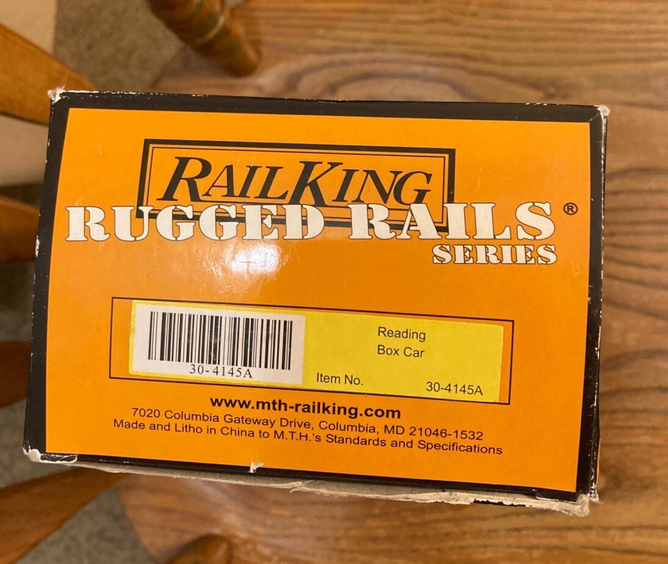 MTH Rail King Rugged Rails O Scale Reading Box Car 30-4145A New in box ...
