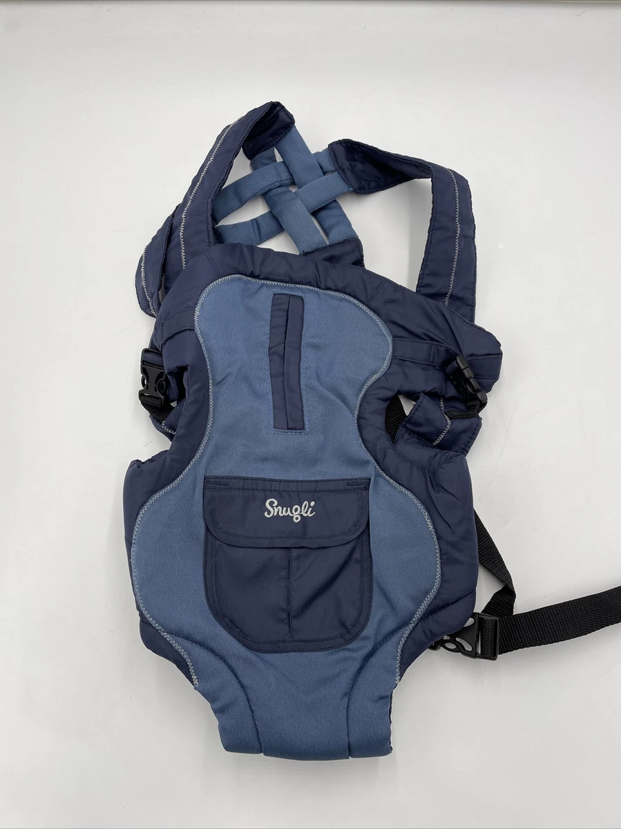 Snugli Double Comfort Baby Carrier Backpack Blue Infant Breathable