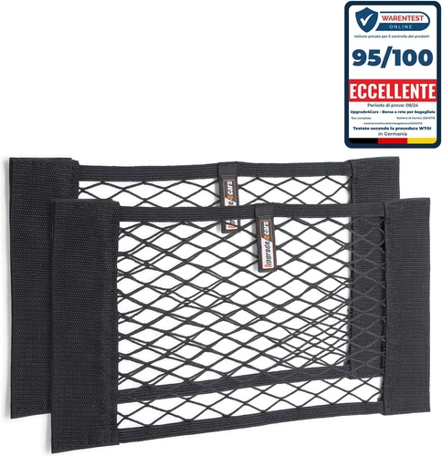 Rete Portaoggetti Da Bagagliaio | 2 X Porta Oggetti per Auto 40 X 25 Cm | Organi