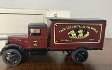 Ertl 1931 Hawkeye Motor Truck Bank-Die Cast Metal-Locking Bank w/Key-1990-NIB
