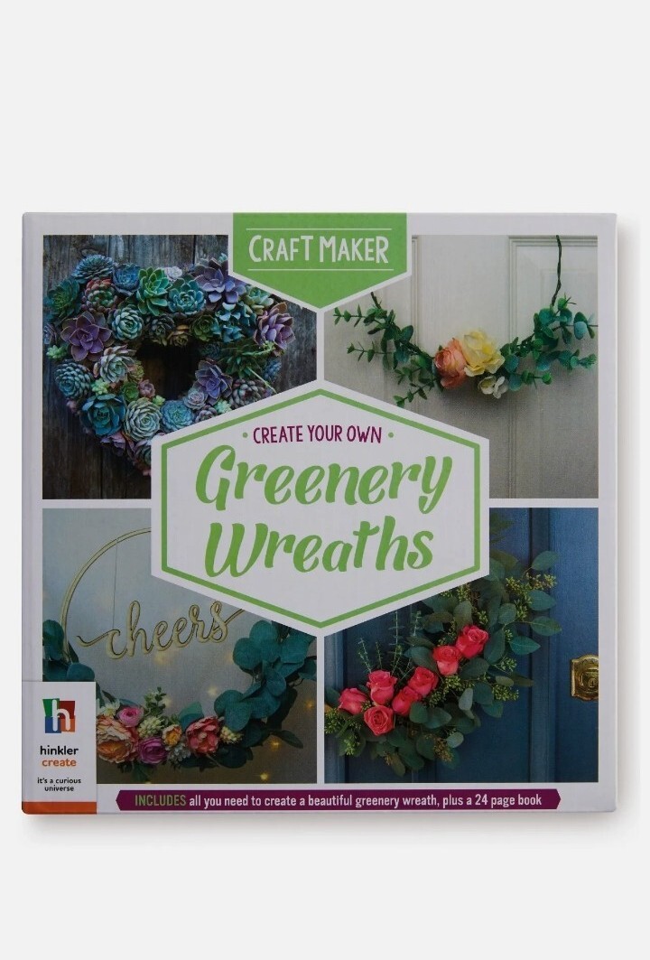 Create Your Own Greenery Wreath Kit by Hinkler Craft Kit
