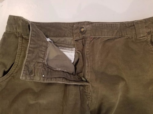 Basic Editions Corduroy Pants Women's Sz 8 Classic Fit Olive Green Boot Cut EUC - Picture 9 of 12