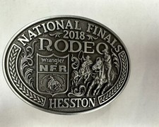 NEW 2018 Hesston National Finals Rodeo Youth Belt Buckle
