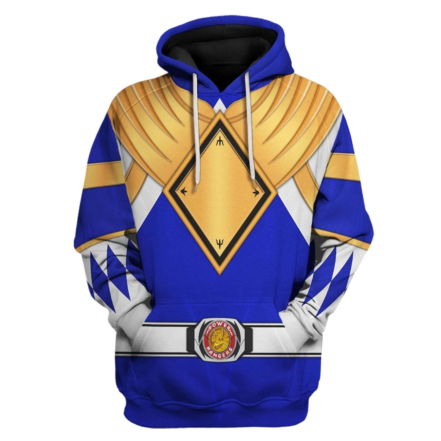 Blue Ranger Dragon Shield  Mighty Morphin Power Ranger - Hoodie Set