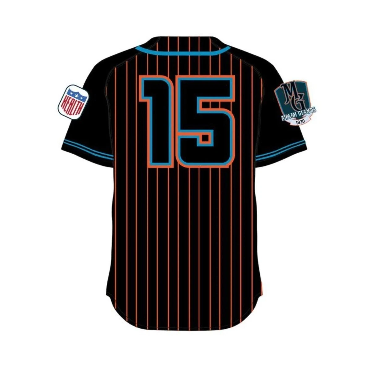 Black and shop blue giants jersey