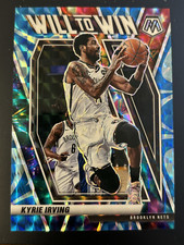 2020-21 Panini Mosaic Will to Win Mosaic Reactive Blue #14 Kyrie Irving