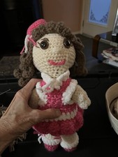 Handmade Crochet Doll 14 Inches Tall