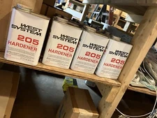 205 Fast Hardener  #205 Boat Maintenance One New One 27.5oz