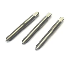 TAP 3 PIECE SET INCLUDED 3/8" x 20 BSF MADE IN ENGLAND LIGHTLY USED SET OF TAPS 