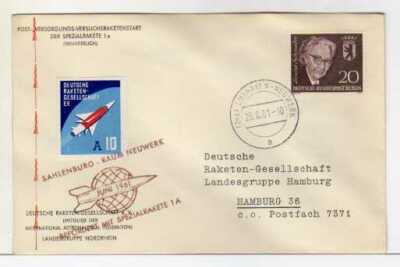 5362) DEUTSCHLAND 1961 Post der Spezialrakete 1 a