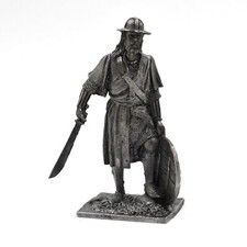 Tin 54mm Knights. German infantryman XIV century 1:32 Scale Historical Miniature