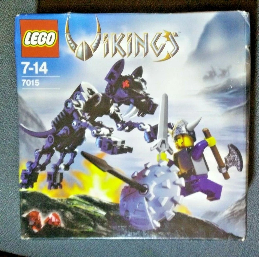 LEGO 7015 VIKINGS VIKING WARRIOR CHALLENGES THE FENRIS WOLF NEW IN SEALED BOX