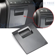 Carbon Fiber Style Glove Box Handle Frame Cover Trims For Toyota Camry 2018-2024