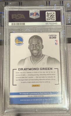 2012-13 Panini Threads - Rookies Draymond Green #235 (AU, RC) for