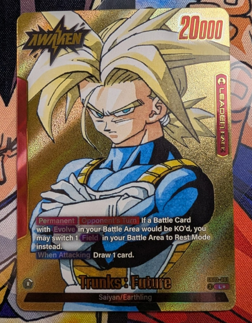 Trunks : Future - SB02-001 Gold Leader Manga Booster 02 Dragon