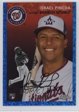 2023 Chrome Platinum Anniversary Blue Mini-Diamond Refractor Israel Pineda jc3