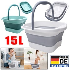 Fußbad Pediküreeimer Fussbad Fußwanne Fußbadewanne Fussmassage Faltbar Griff 15L