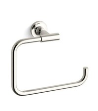 Kohler 14441-SN Purist 8-7/8" Wall Mounted Towel Ring Polished Nickel