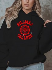 Hillman College Hoodie Campus Style Casual Hoodie