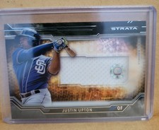 JUSTIN UPTON  2015 TOPPS STRATA AUTHENTIC MEMORABILIA JERSEY CARD #CARC-JU 11/23