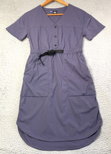 REI Shirt Dress Womens XSmall Belted Nylon Spandex Sahara Granola Outdoor Hiking