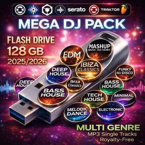 🎧 MEGA DJ PACK USB 128 GB 2025/2026 EDM/HOUSE PRODUCER LOOPS & SAMPLES