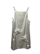 ASTR The Label Marigold Satin 3D Floral Mini Dress Womens XS Sleeveless NWT