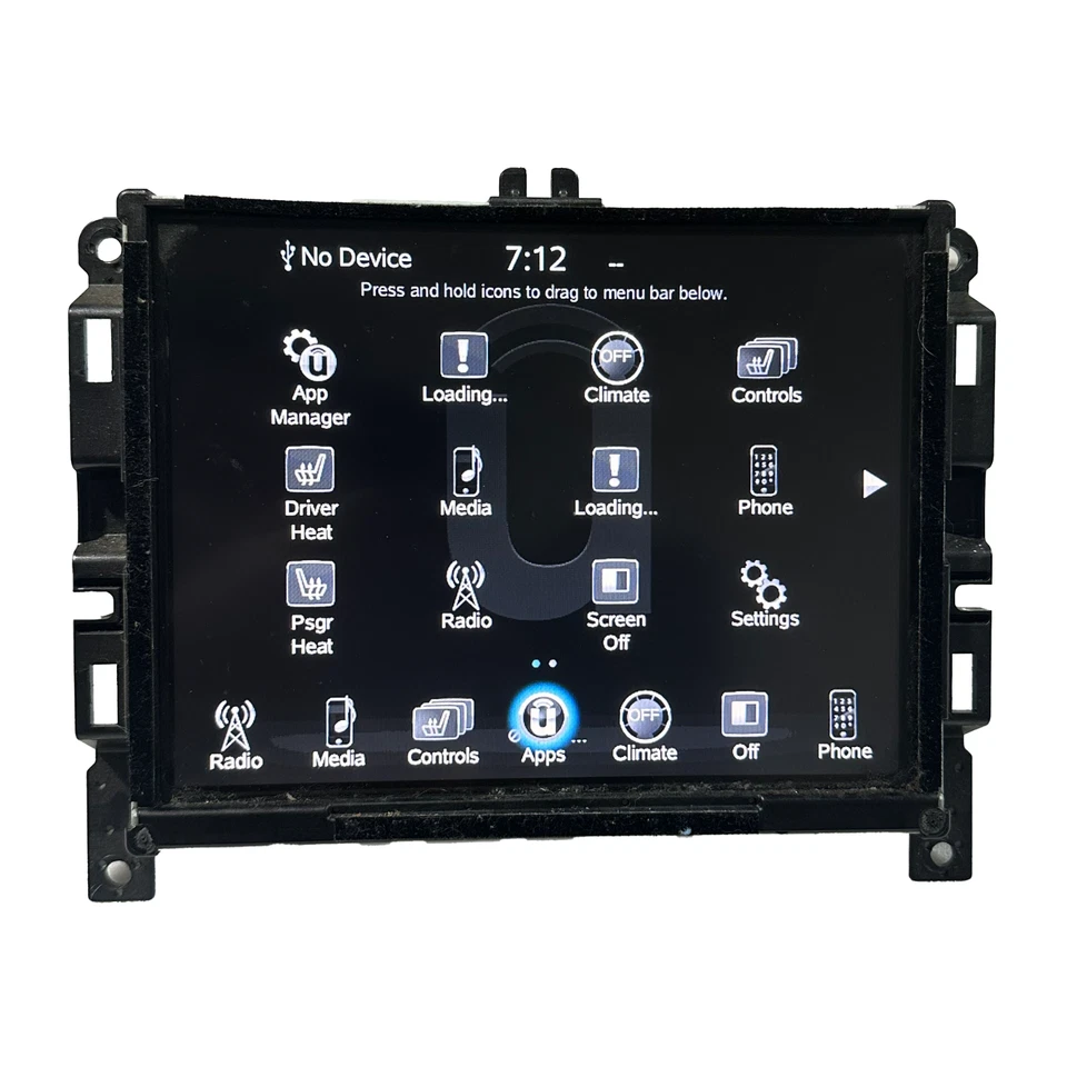 2015-2017 Chrysler 200 8.4 Display VP4 Uconnect APPS Radio GPS Multi Media OEM - Image 2 of 4