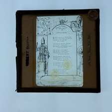Vintage GWW Magic Lantern Glass Slide Rob Burns Scots Wha Hae Free Aus Post (3)