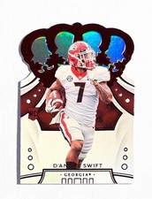 D'Andre Swift ~ 2020 Panini Chronicles Crown Royale ~ Rookie Red #29