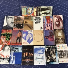 20 Various Rock  Pop Cassette Singles Some Rare 