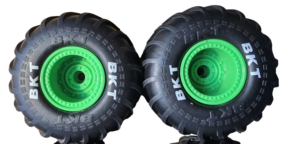 Set of 4 BKT Wheels Grave Digger Monster Jam Replacement 4” RC Truck Tires - Image 2 of 4